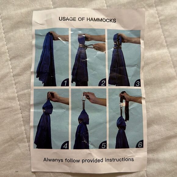 Black Hanging Hammock - Picture 6 of 8